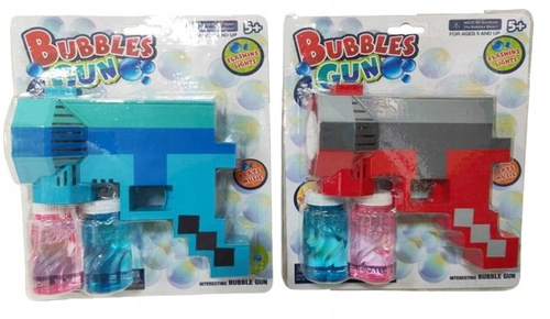 Aparat Pistolet Do Baniek Pixel Wytwarzający Bańki Zabawka Dla Dzieci