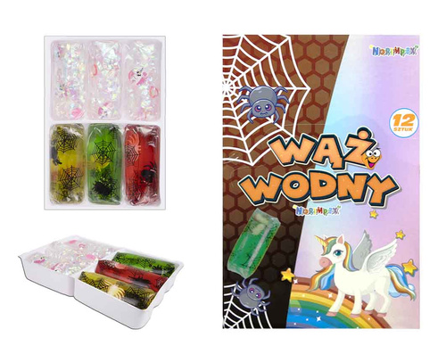 WĄŻ WODNY JEDNOROŻEC, PAJĄK , WYŚLIZGIWACZ