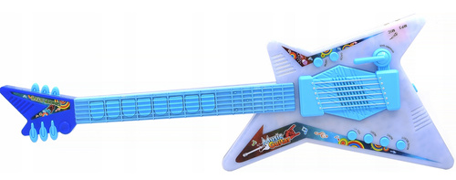 Gitara Elektryczna Dla Dzieci Z Okularami Świecącymi I Mikrofonem