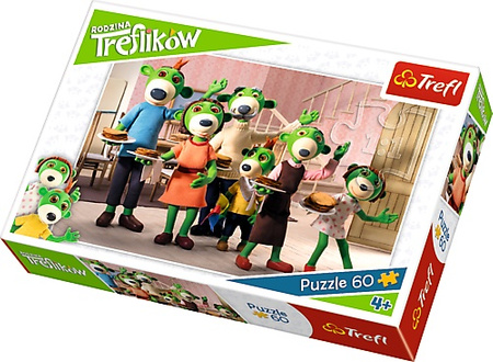 PUZZLE 60 RODZINNA ŚNIADANIE TREFLIKI