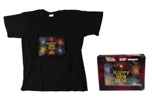 KOSZULKA MUZYCZNA HAPPY NEW YEAR KARTON