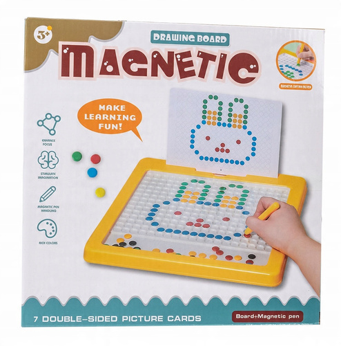 Magnetyczna Tablica Mozaika Układanka Montessori Dla Dzieci - 16 Szablonów