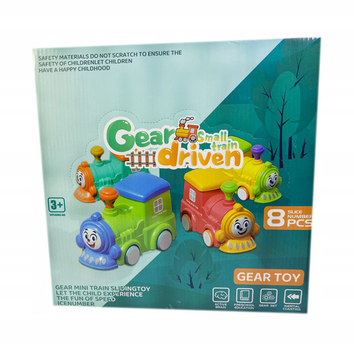 Lokomotywa Pociąg Ciuchcia z Napędem Naciągiem 9x6,5x12 cm