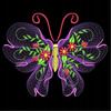 Mozaika Diamentowa 7d Haft Diamentowy Motyl Art 30x30