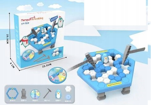 Uratuj Pingwina Gra Zręcznościowa Pingwin Na Lodzie Uderzanie Młotkiem