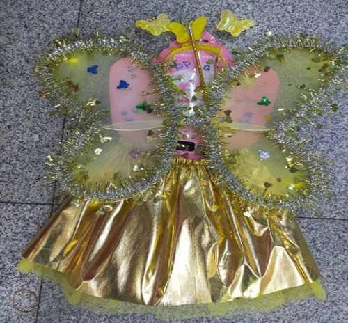 STRÓJ DZIECĘCY ZE SKRZYDEŁKAMI KOSTIUM DLA DZIEWCZYNKI