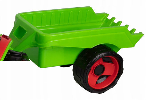 Ogromny Traktor Spychacz Xxl 107 Cm Z Ruchoma Łyżką + Przyczepa Lena