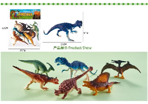 DINOZAURY W WORKU *6 KOLOR pak 120/60