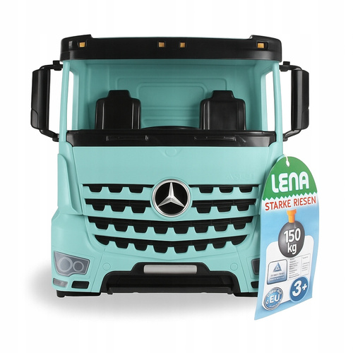 Duże Auto Wywrotka Mercedes Actros 3 osie Maxi Lena 63 cm Błękitna