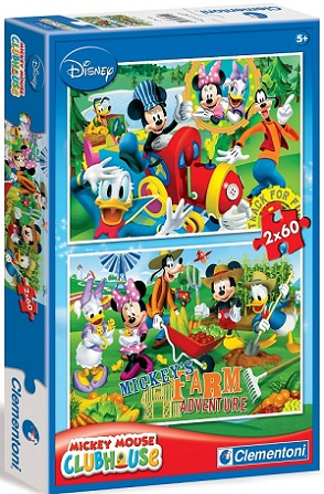PUZZLE 2*60 MYSZKA MIKI I PRZYJACIE