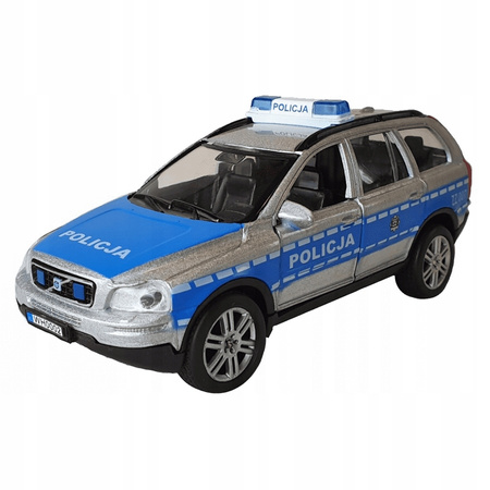 AUTO METAL POLICJA VOLVO MÓWI PO POLSKU KARTON 16x7x7