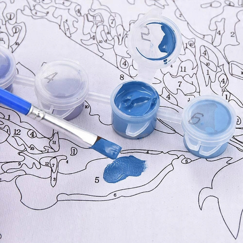 Malowanie Po Numerach Miasteczko Morze 40x50