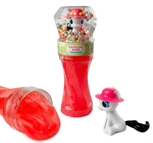 MASA CRYSTAL MUD Z KUCYKIEM W KAPELUSZU, pak 144  HIT
różnokolorowe masy i kilka kolorów kucyków, 
kucyki zanurzone w kuleczkach w kopule na zakrętce 
wymiary: 4,5 x 18 cm