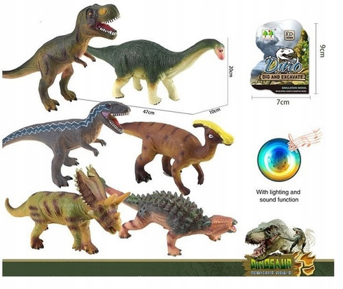 Figurka Dinozaura Z Dźwiękiem Oraz Efektami Świetlnymi Ancient Model