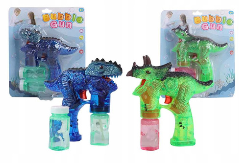 Aparat Pistolet Do Baniek Dinozaur Duży Wytwarzajacy Bańki + 2 Wkłady