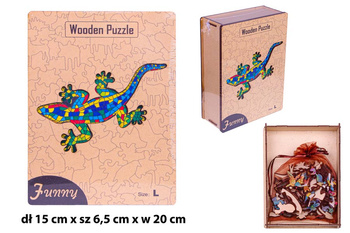 PUZZLE DREW JASZCZURKA SKRZYNKA PAK 48 
rozmiar 30x40
183 sztuk w pudełku