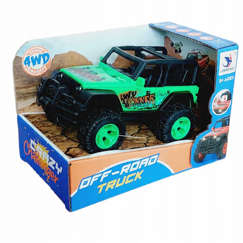 Auto Jeep Winner Świecący Dźwięk Metalowy Off-Road