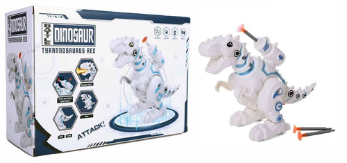 ROBOT DINOZAUR STRZELAJĄCY , ZIONĄCY OGNIEM ŚW I DŻW KARTON PAK 60/30
Wymiary 23,5x10x16,5 cm, Waga 290 g