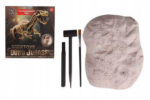 Skamielina Dinozaur Tyranozaur Wykopaliska Spękane Kości Zabawa Acheolog