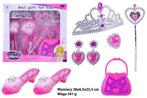 ZESTAW DZIEWCZĘCY PANTOFELKI+TOREBKA RÓŻOWY KARTON  PAK 48/24
Wymiary 28x6,5x25,5 cm / Waga 341 g