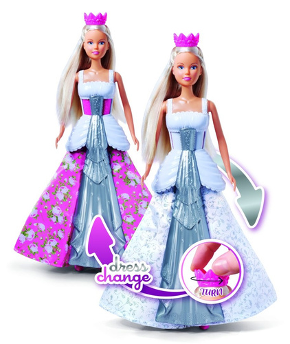 Lalka Steffi Magiczny Ślub W Koronie Ruchomej Zmieniająca Suknie