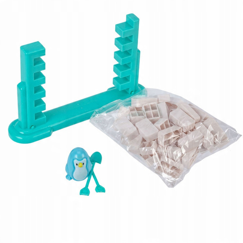 Spadający Pingwin Gra Zręcznościowa Ceglany Mur