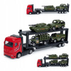 Ciężarówka Laweta Wojskowa 1:64 Metalowa Truck Transporter Pojazd Militarny