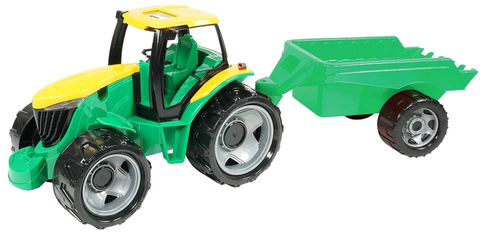 Duży Samochód Traktor Ciągnik Z Przyczepką 90 Cm Lena Ozdobne Opakowanie
