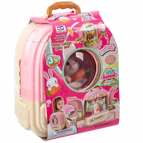 Królik Ogródek W Plecaku Opieka Nad Króliczkiem W Ogródku Plecak 3 W 1