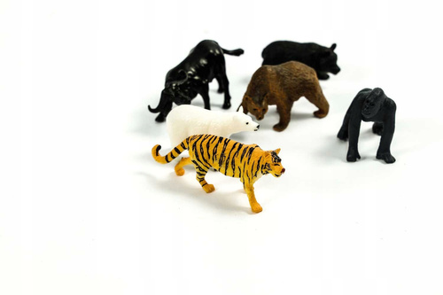 Zwierzęta Dzikie Figurki 6 Szt