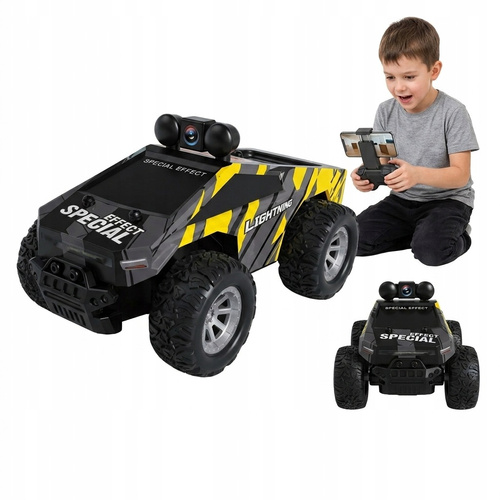 Auto Zdalnie Sterowane Z Kamerą Żółte Truck Off Road Aplikacja Na Telefon