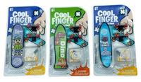 MINI DESKOROLKA COOL FINGER BLISTER, pak 768,
różne wzory i kolory, w zestawie deskorolka do samodzielnego zmontowania,
wymiary bliserta: 16 x 9 x 1,7 cm