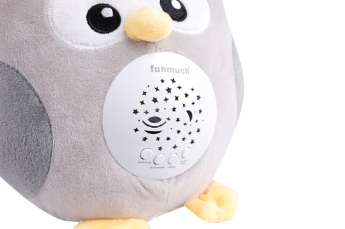 Sowa pozytywka pluszowa z projektorem