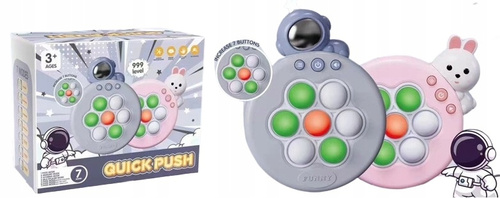 Gra Zręcznościowa Pop It Popit Antystresowa Króliczek / Astronauta