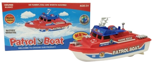 ŁÓDŹ MOTORÓWKA CZERWONA STRAŻ PRZYBRZEŻNA, pak 72/36
łódź na baterie (3*AA nie są zawarte w zestawie)
wymiary pudełka: 24,5 x 13,5 x 10 cm