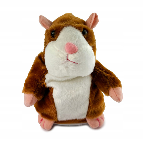 ZABAWKA GADAJĄCA INTERAKTYWNA POWTARZAJĄCA CHOMIK RUSZAJĄCY GŁOWĄ