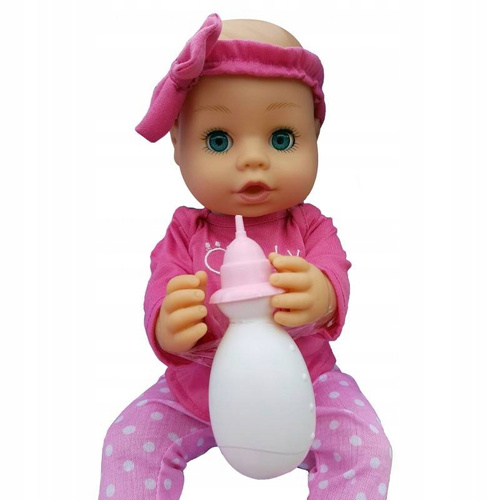 Lalka Interaktywna Bobas 43 Cm + Akcesoria Efekty Dźwiękowe Dla Dzieci