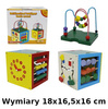 DREWNIANA KOSTKA EDUKACYJNA SORTER LABIRYNT