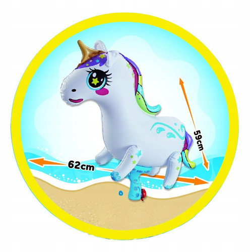 Pistolet Na Wodę Zabawka Dmuchana 2w1 Ogromna Pompowana Jednorożec