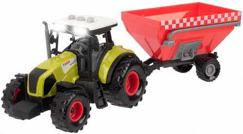 Traktor W Zestawie Z Siewnikiem Z Efektami Dźwiekowymi I Świetlnymi