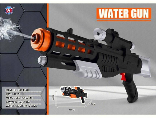 PISTOLET NA WODĘ Z CELOWNIKIEM BROŃ WODNA 48 CM PSIKAWKA