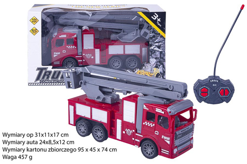 WÓZ STRAŻACKI WNOŚNIK PAK48
Wymiary op 31x11x17 cm / Wymiary auta 24x8,5x12 cm / Wymiary kartonu zbiorczego 95 x 45 x 74 cm / Waga 457 g