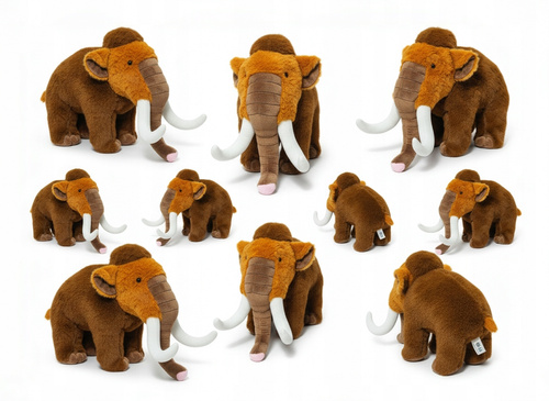 Maskotka Mamut Pluszowy 30 Cm Miękki W Dotyku Do Przytulania