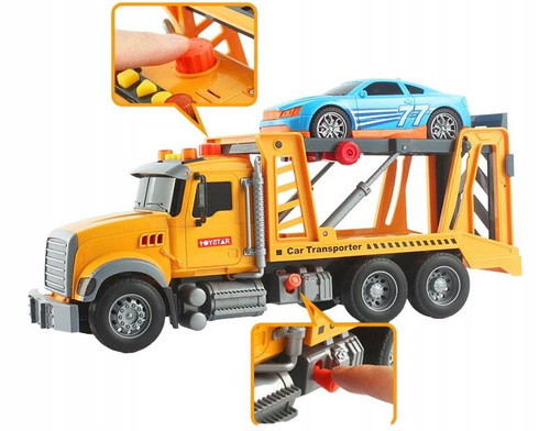 Truck Auto Laweta Z Samochodem Ruchome Elementy Efekty Dźwi/Świetlne