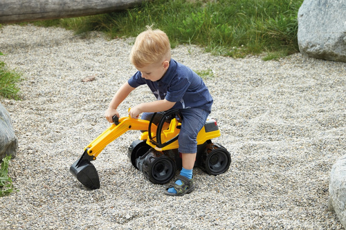 Koparka Ruchome Elementy Lena Z Blokadą Czarno Żółta 63 Cm