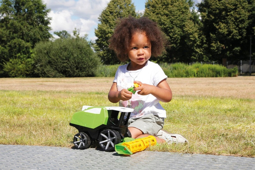 Auto Truxx Kombajn Zielona Z Figurką Kierowcy Lena Zabawka Dla Dzieci