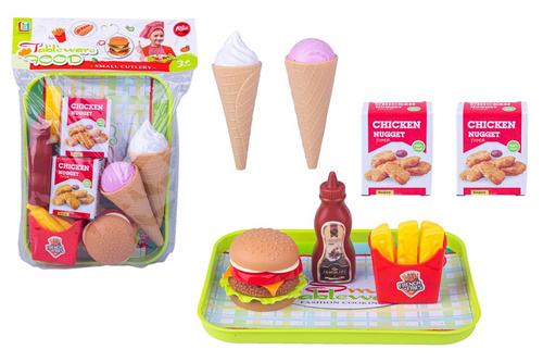 ZESTAW FAST FOOD Z TACĄ WOREK PAK 96/48