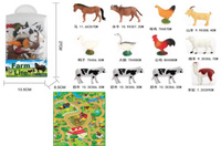 ZWIERZĘTA DOMOWE *12 SZT. FARM LIFE PLEKSA Z ZAWIESZKĄ + MATA,  PAK 72/36, 
w pudełku: mata, 12 figurek
Wymiar Opakowania : 27 x 13,5 x 6,5 cm