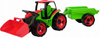 Ogromny Traktor Spychacz Xxl 107 Cm Z Ruchoma Łyżką + Przyczepa Lena
