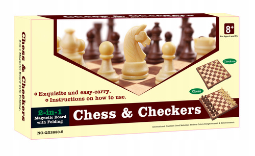 Szachy Warcaby 2 W 1 Magnetyczne Gra Rodzinna Rozwijająca